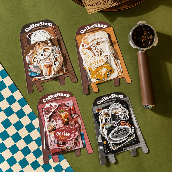 30PCS Open a coffee shop series sticker