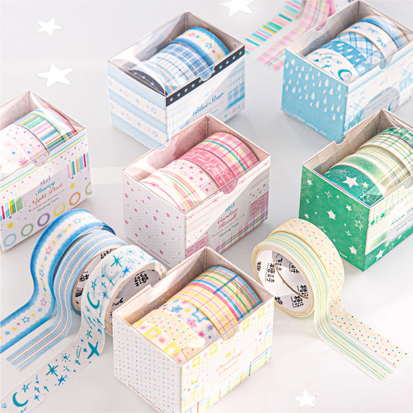 Roaming Moon Island series Flash Washi Tape Set