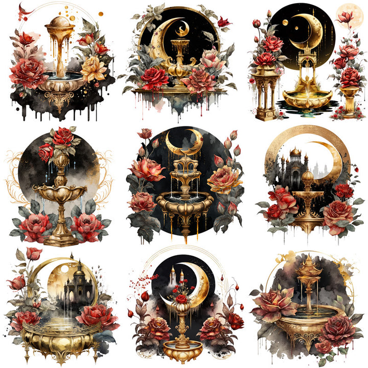 Fountain Sticker 20PCS Moon Fountain Sticker – LBLYXIR