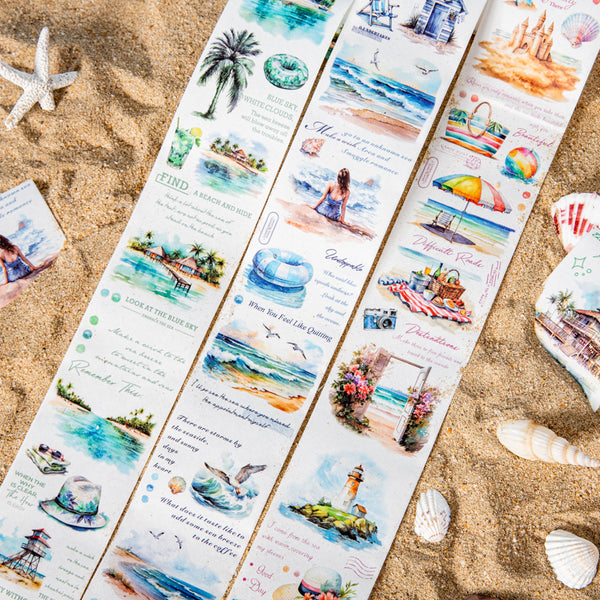 Sea breeze blowing over the ear series Washi Tape