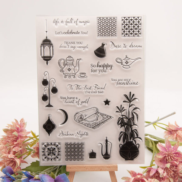 Clear silicone stamp