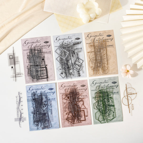 20PCS Geometric Interweaving Series sticker