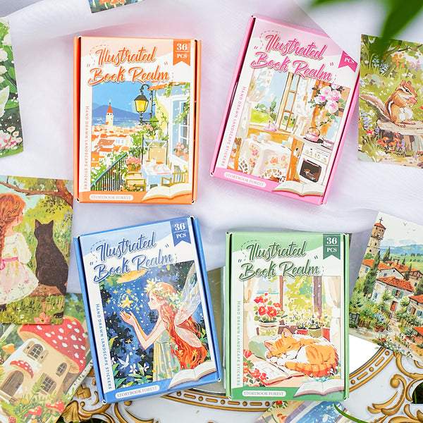 36PCS Picture Book World Series sticker