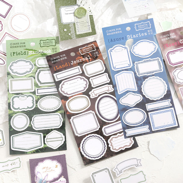 4PCS Label Printing Workshop Series sticker