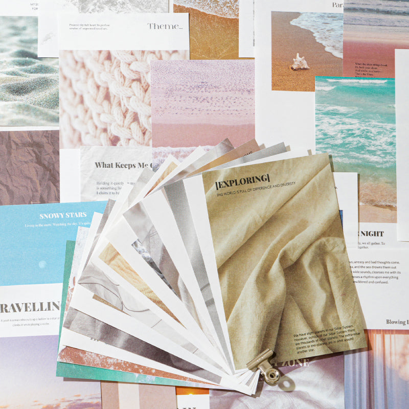 50PCS Journal collection series material paper – LBLYXIR
