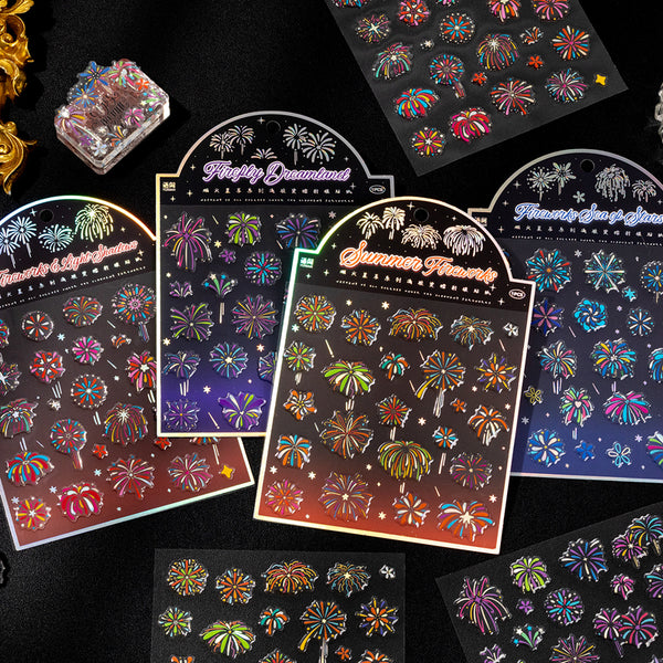 1PCS Fireworks Stars Series sticker