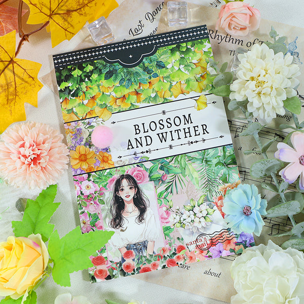 20PCS Blossom and wither sticker book