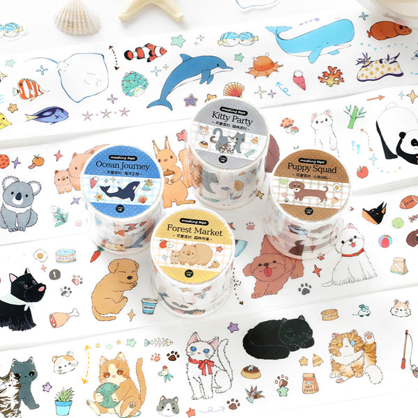 Cute Party Series Die Cutting Washi Tape