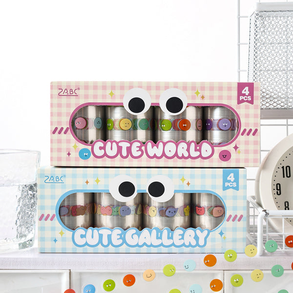 Cute Expression Series Die Cutting PET Tape Set