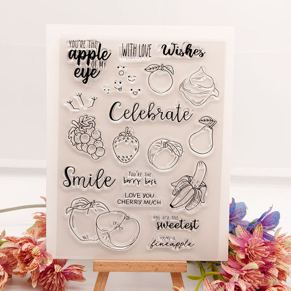 Clear silicone stamp