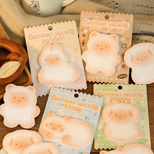 30PCS Soft marshmallow series note paper