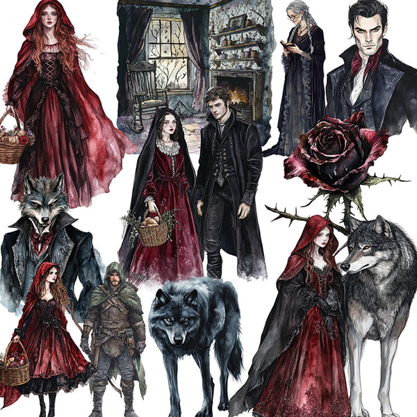 20PCS Dark Forest Wolf sticker