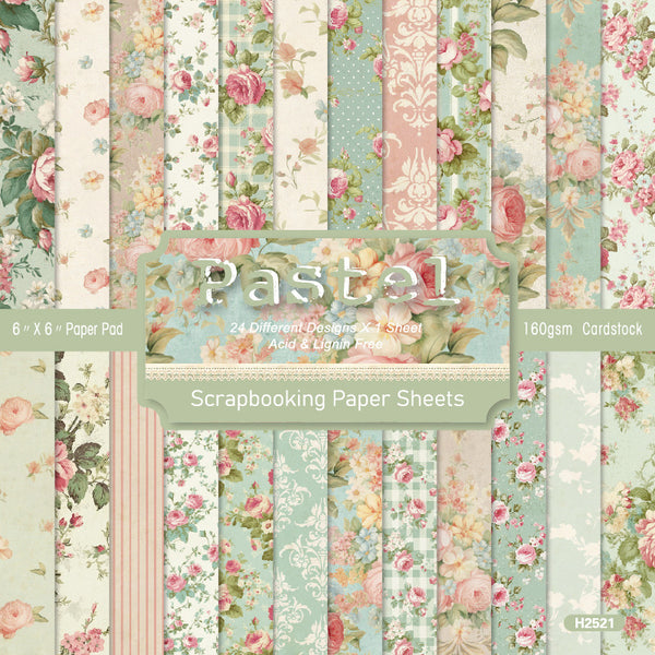 24PCS Pastel background paper