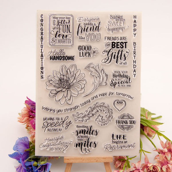 Clear silicone stamp