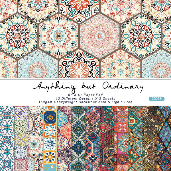 24PCS Anything but ordinary background paper