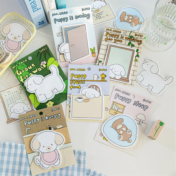 30PCS Dog Club Series note paper