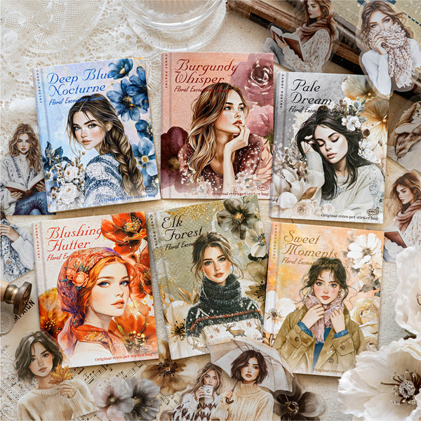 40PCS Flower Encounter Series sticker