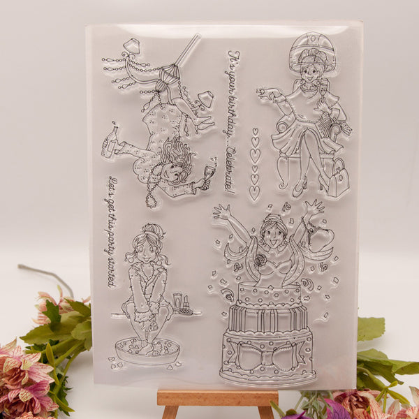 Clear silicone stamp