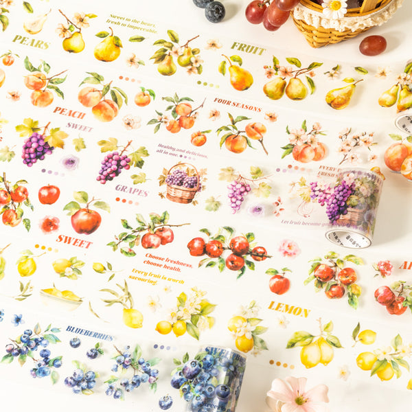 Fruit collection series Die Cutting PET Tape