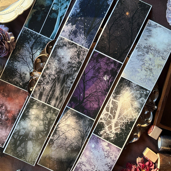 Whole Roll 9cm*6m Moonlight Forest Washi/PET Tape