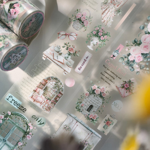 6.5cm*100cm Dream Rose Die Cutting PET Tape