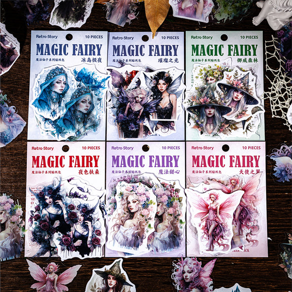 10PCS Magic Fairiesシリーズステッカー