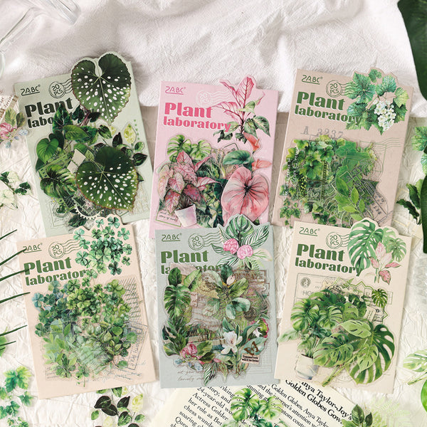 20PCS Plant Laboratory Series sticker