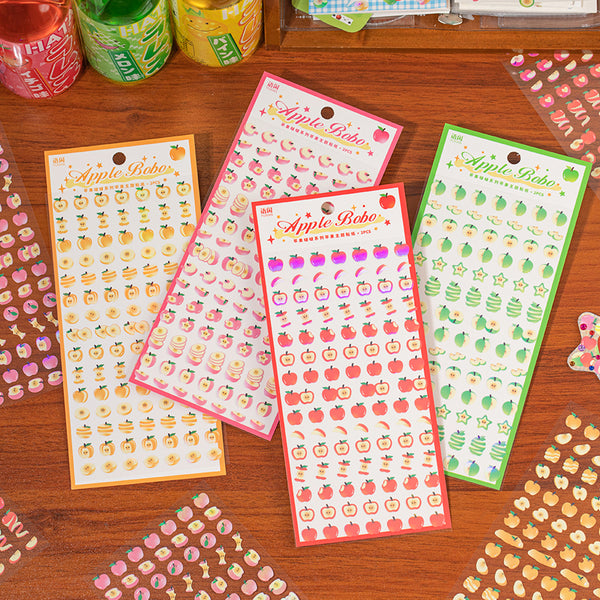 2PCS Apple Bobo series sticker