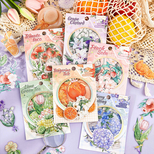 20PCS Fruit tea Party series sticker