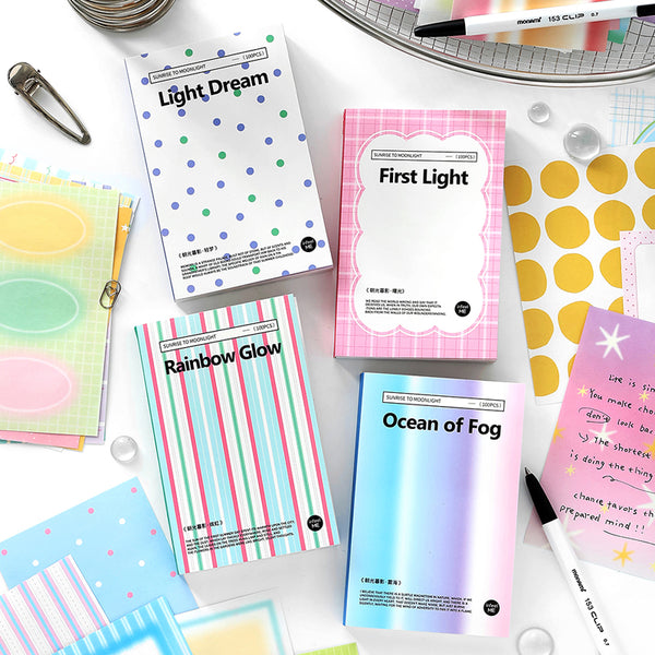 100PCS Morning Light series note paper