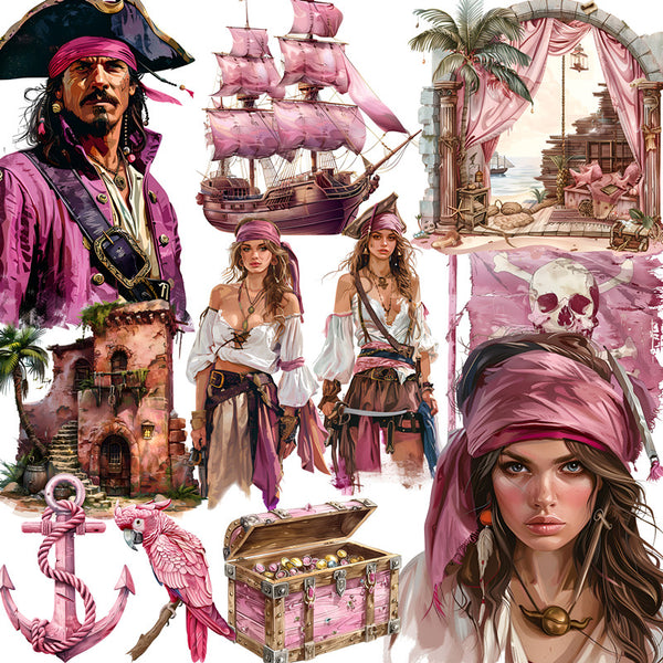 20PCS Pirate story sticker