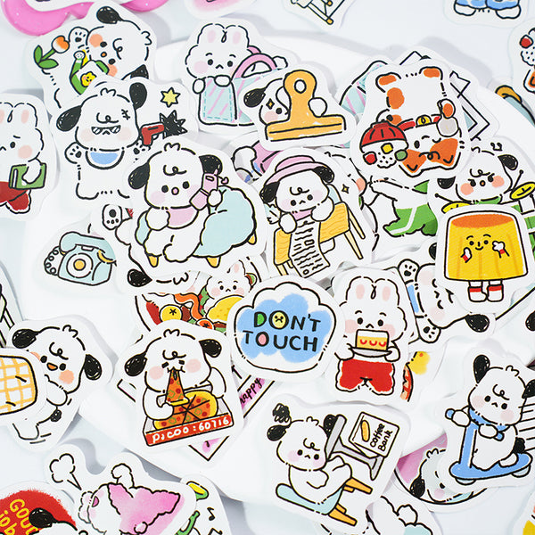 40PCS Simple Puppy Want series sticker