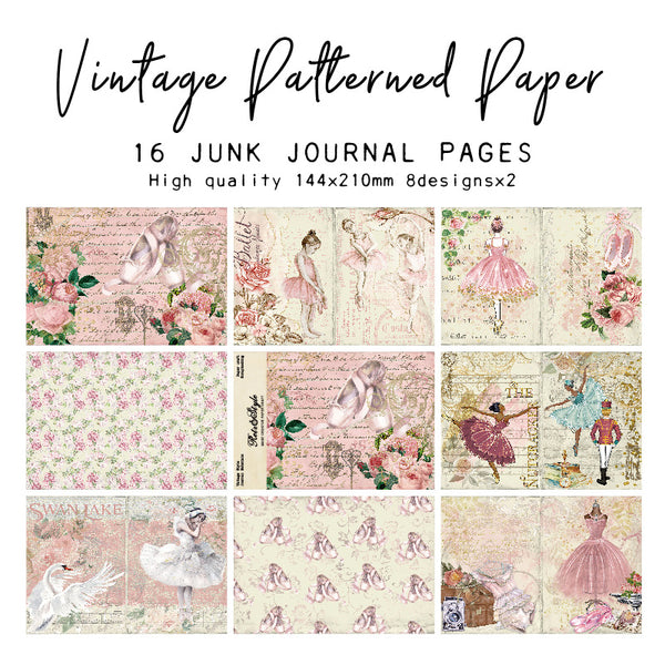 16PCS Ballet dance background paper