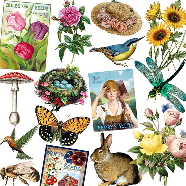 20PCS Retro elements sticker