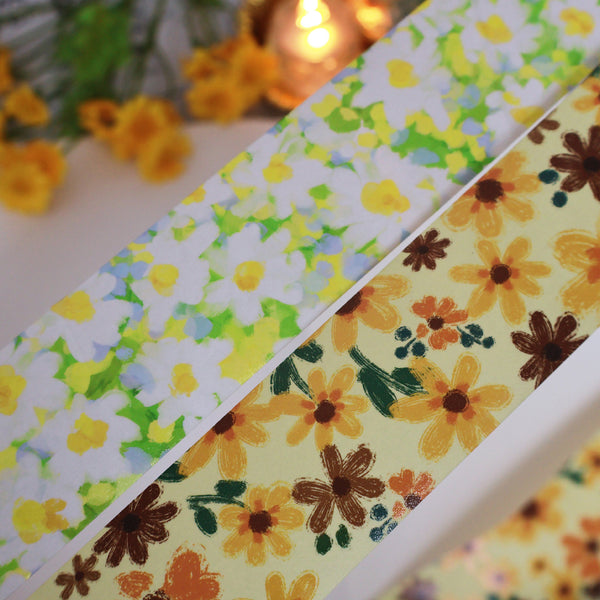 4cm*215cm Autumn flowers summer chrysanthemums Washi Tape
