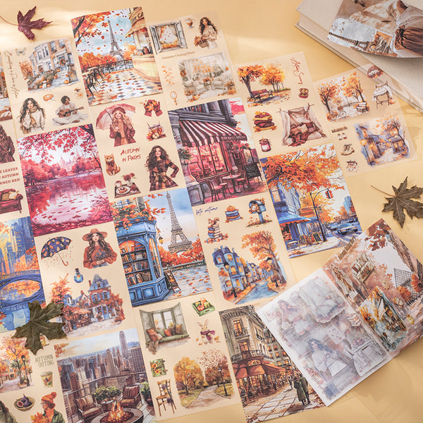 20PCS Paris's Autumn series sticker book