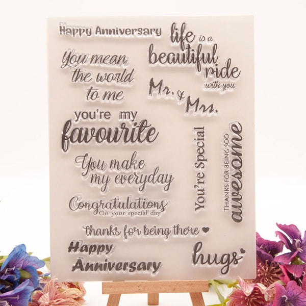 Clear silicone stamp