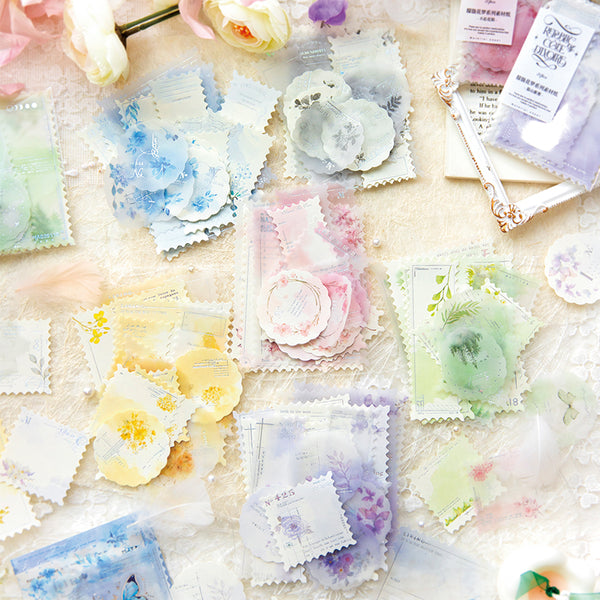 20 pezzi di carta materiale serie Misty Flower Dream