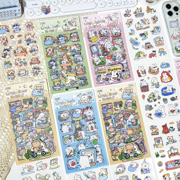 4PCS Pet friendly Day series sticker