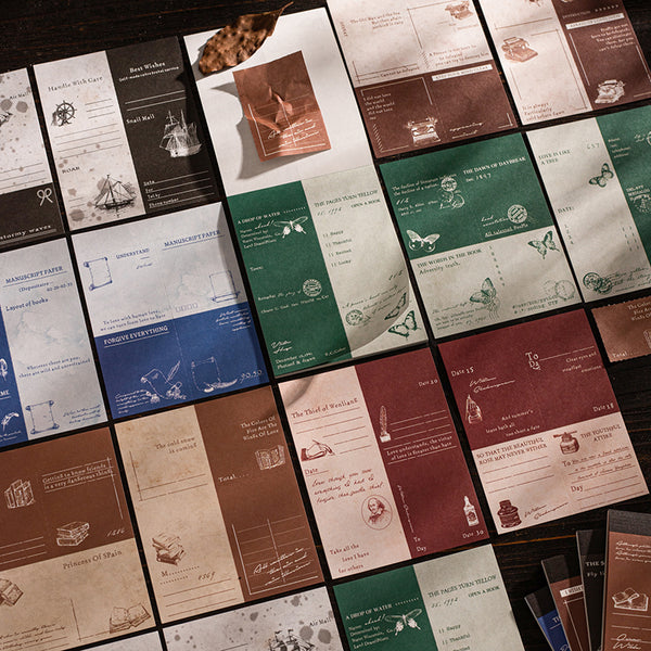 30PCS Letters of literary masters series note paper