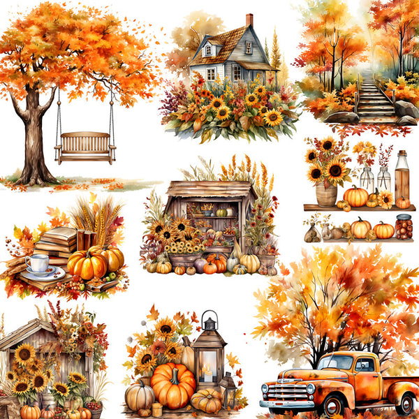 20PCS Autumn scenery sticker