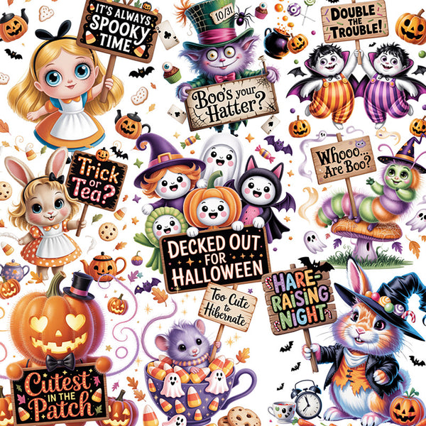 20PCS Cute cartoon Halloween sticker