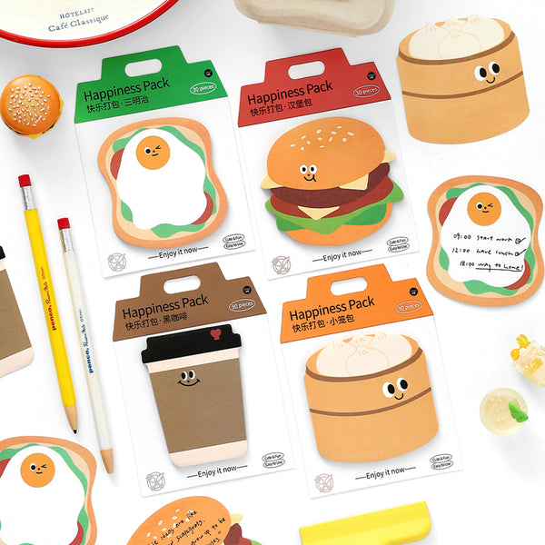 30PCS Happy Packing Series note paper