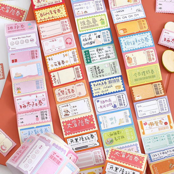 Fun Universal Coupon Series Writing Paper Tape