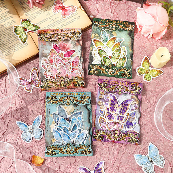 30PCS Rococo flower series material paper set