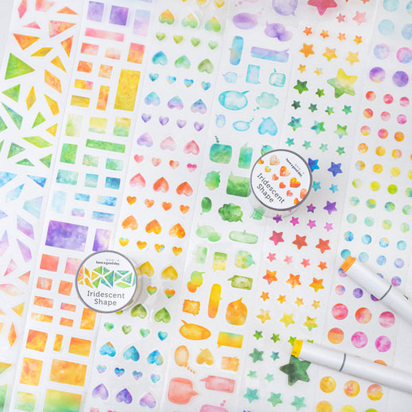 Iridescent Shape Series Die Cutting PET Tape