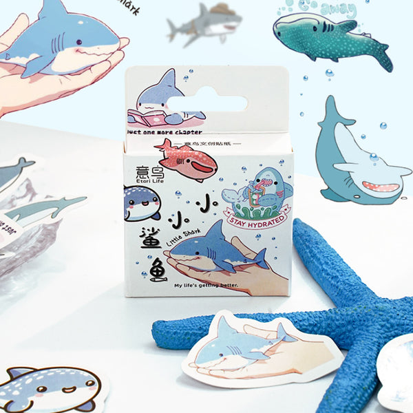 46PCS Tiny shark sticker