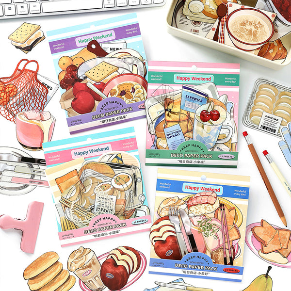 15PCS Tomorrow's Store series material paper set