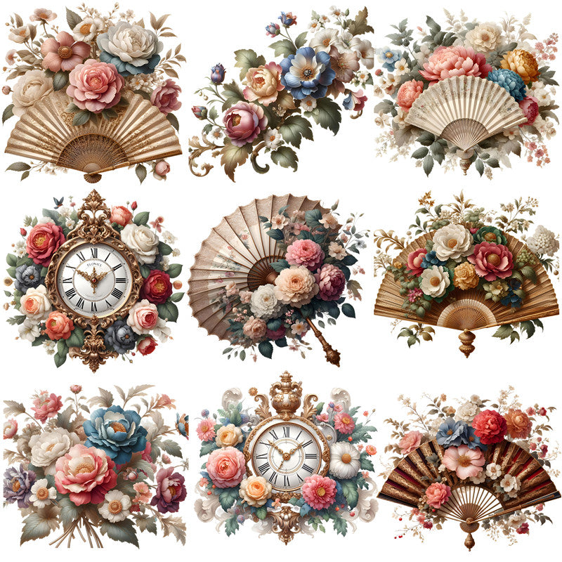 20PCS Vintage clock fan sticker – LBLYXIR