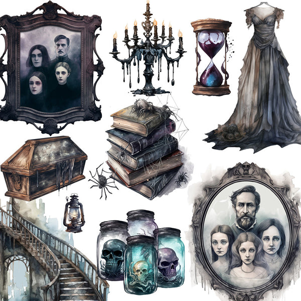 20PCS The Gothic family sticker